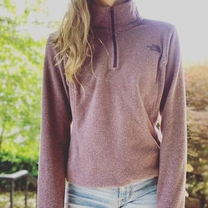 North Face Fleece Purple Quarter Zip!